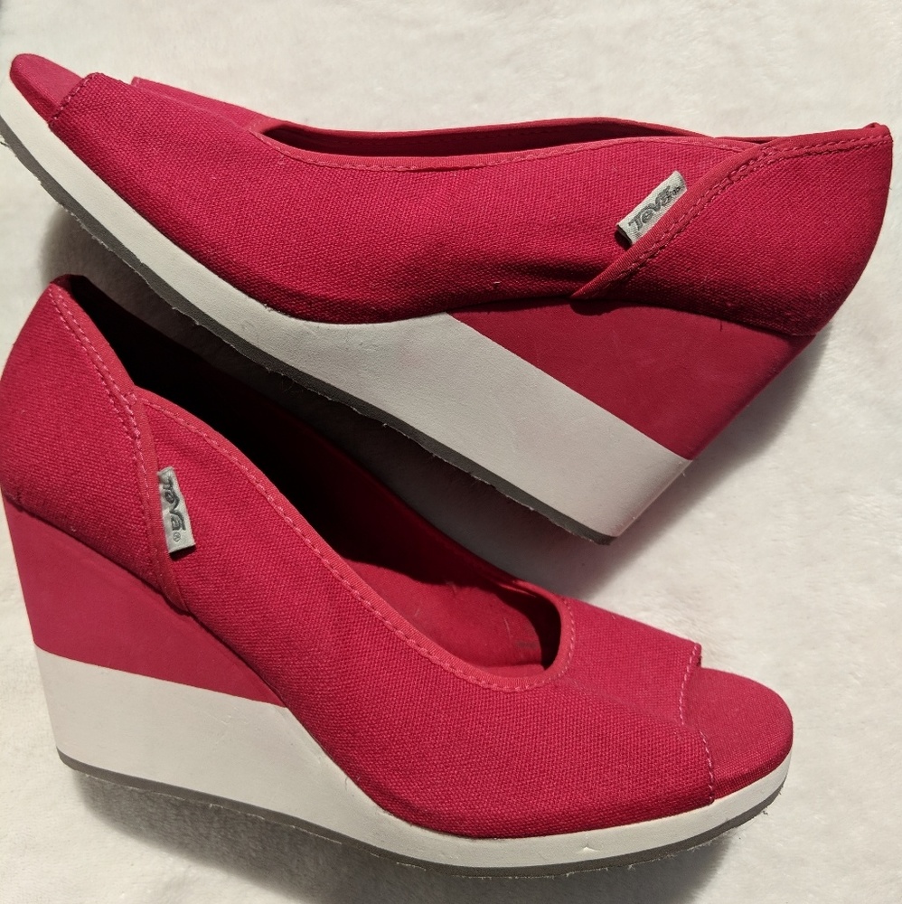Teva Mush Wedge Women's Heel Sandal US 9